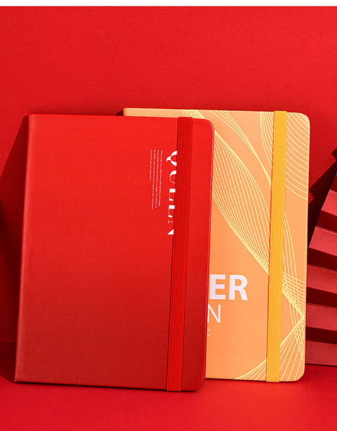 A5 PU Leather Bound Notebook with Elastic Band