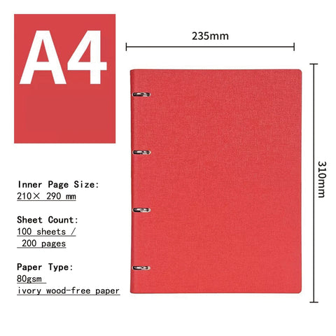 A5/B5 Refillable Notebook Professional Binder Journal for Business