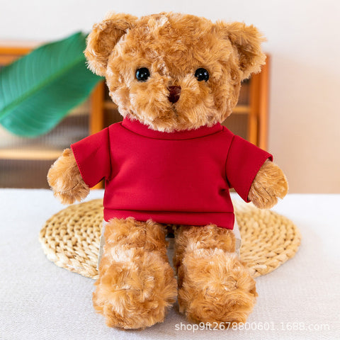Custom Logo Teddy Bear with Removable Outfit Set