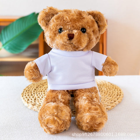 Custom Logo Teddy Bear with Removable Outfit Set