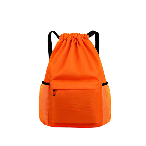 Water Resistant Drawstring Backpack with Side Pocket