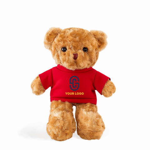 Custom Logo Teddy Bear with Removable Outfit Set