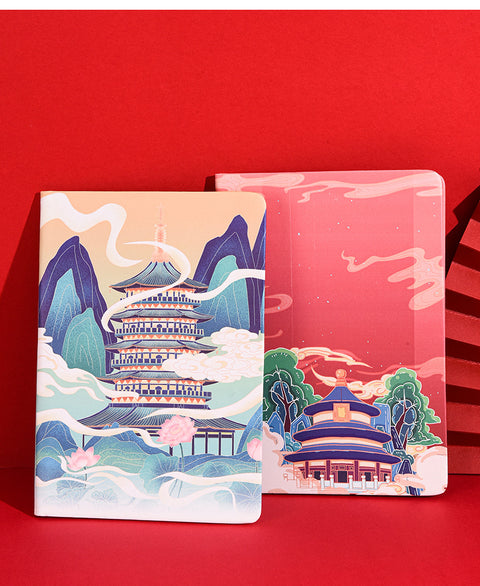 A5 PU Leather Bound Notebook with Elastic Band