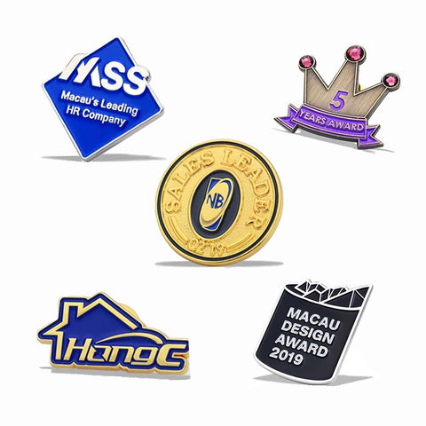 Custom Metal Emblem Pins Achievement Medallions