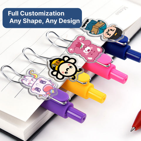 Customizable Gel PenPress-Type with Soft Acrylic Inserts and Detachable Design