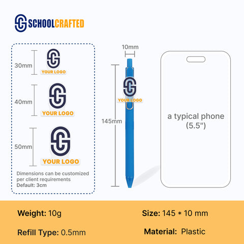 Customizable Gel PenPress-Type with Soft Acrylic Inserts and Detachable Design