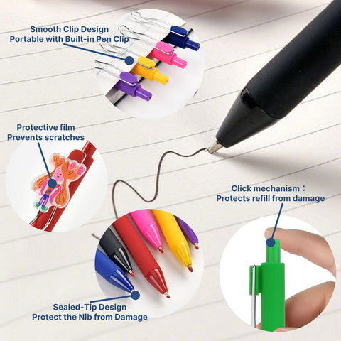 Customizable Gel PenPress-Type with Soft Acrylic Inserts and Detachable Design