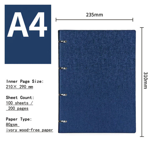 A5/B5 Refillable Notebook Professional Binder Journal for Business