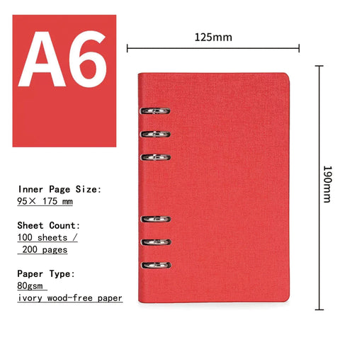 A5/B5 Refillable Notebook Professional Binder Journal for Business