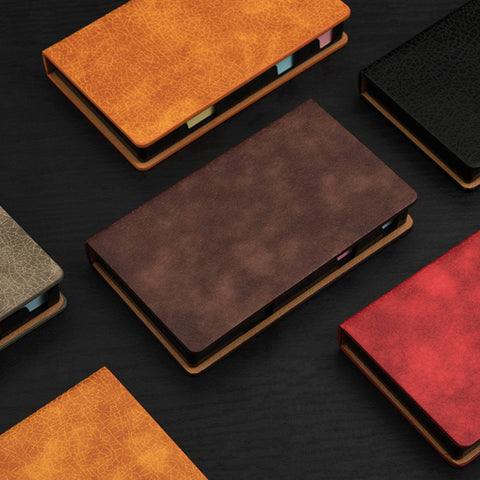 Sticky Notes Set Leather Notepaper Box
