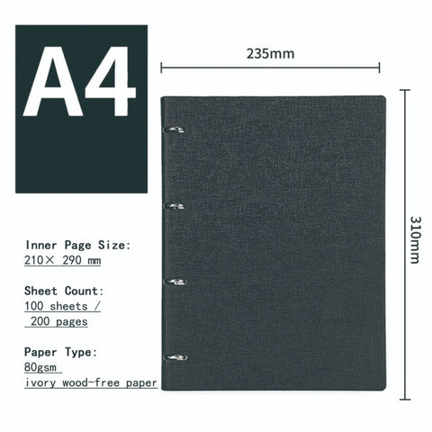 A5/B5 Refillable Notebook Professional Binder Journal for Business