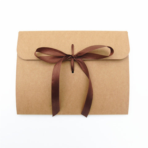 Kraft Envelopes with Ribbon Gift Card Festival Cards Envelope