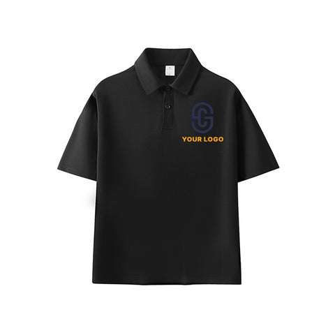 Two-Button Closure  Classic Polo Shirt